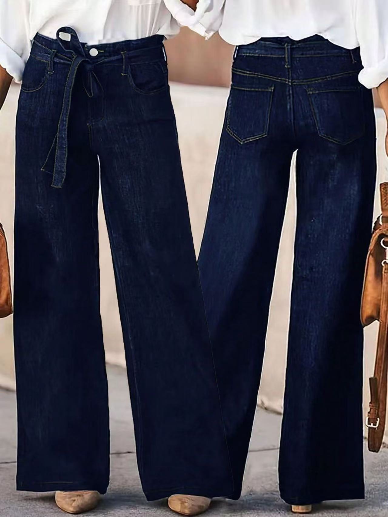 American Hot Girl Retro Wide Leg Jeans