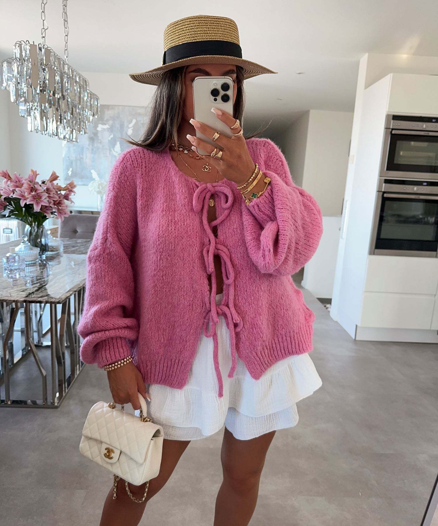 Casual Knitted Bow Cardigan ✨