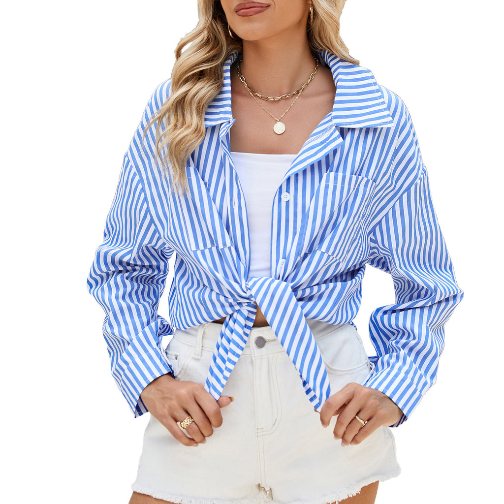 Marée Casual Striped Button-Up