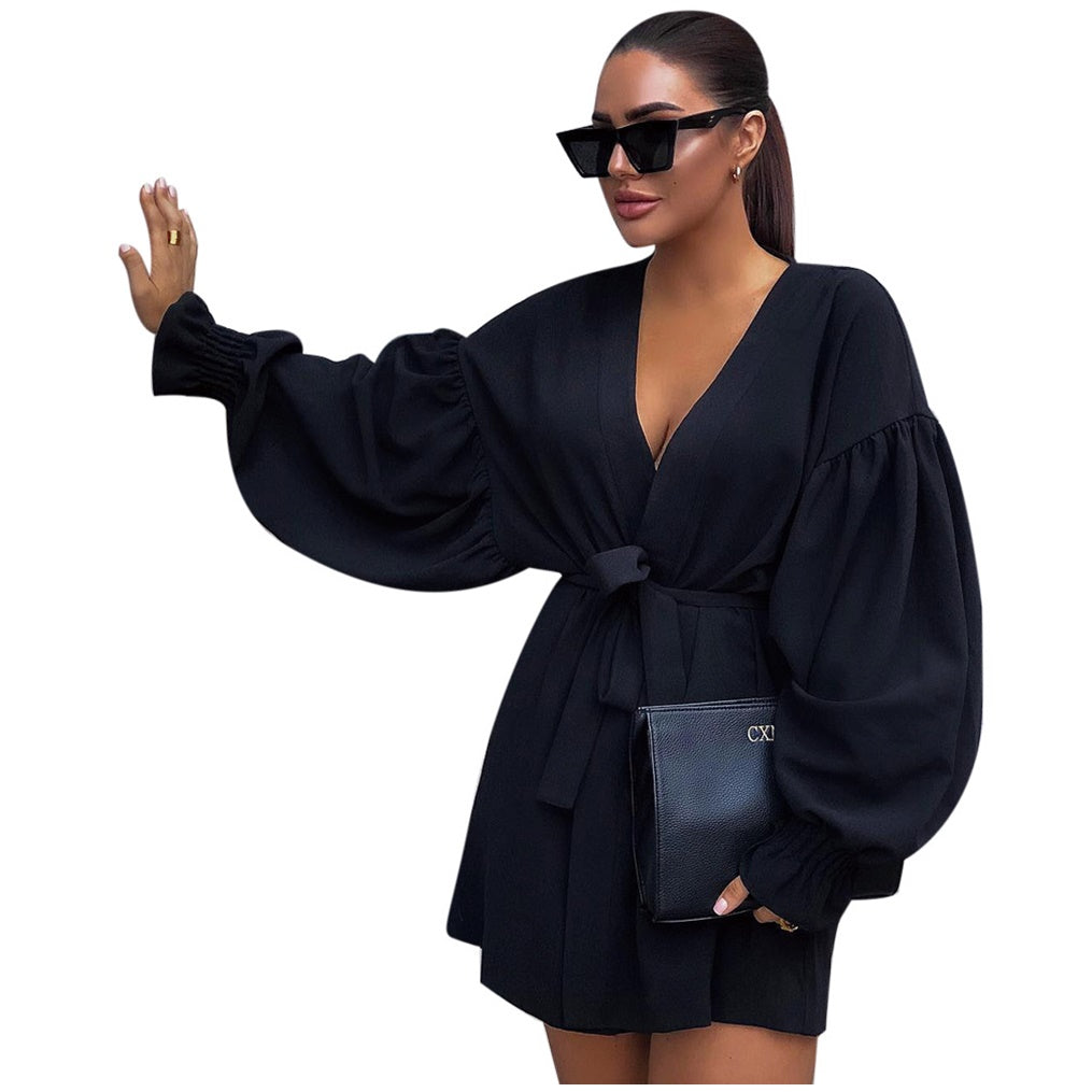 Puff Sleeve Dress Evening Dress Ladies Dress