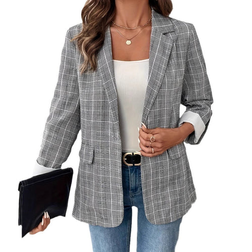 Amélie Classic Plaid Blazer