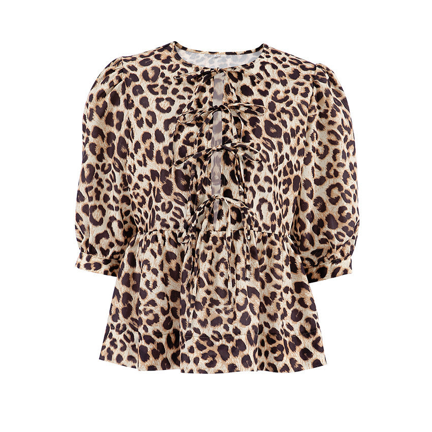 Blouse met Vetersluiting - Moe