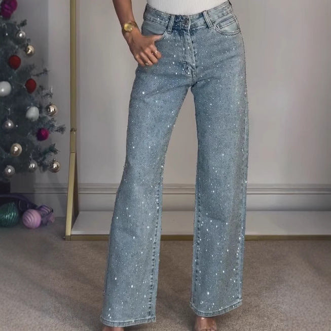 Lena High Waist Glitterjeans