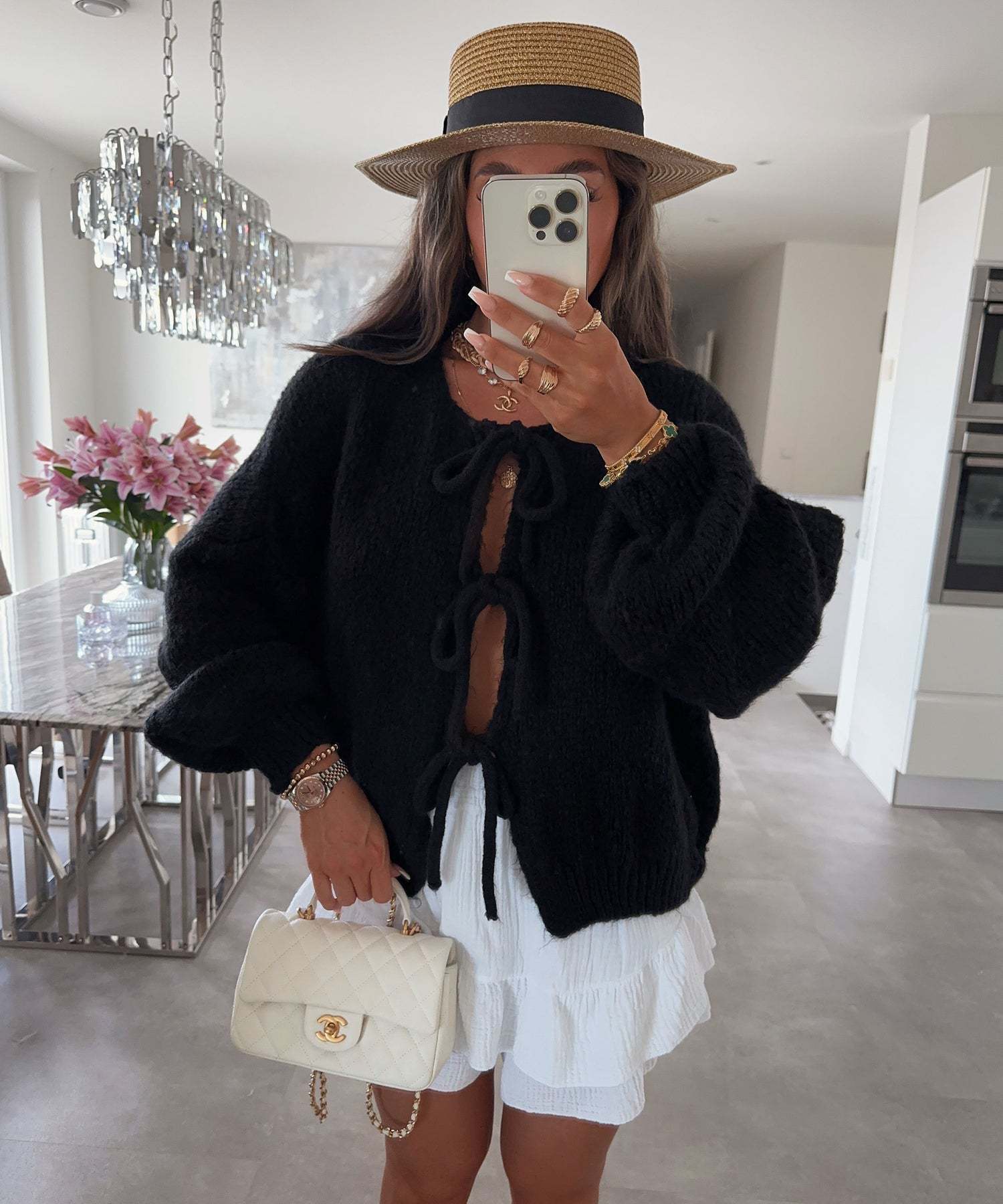 Casual Knitted Bow Cardigan ✨