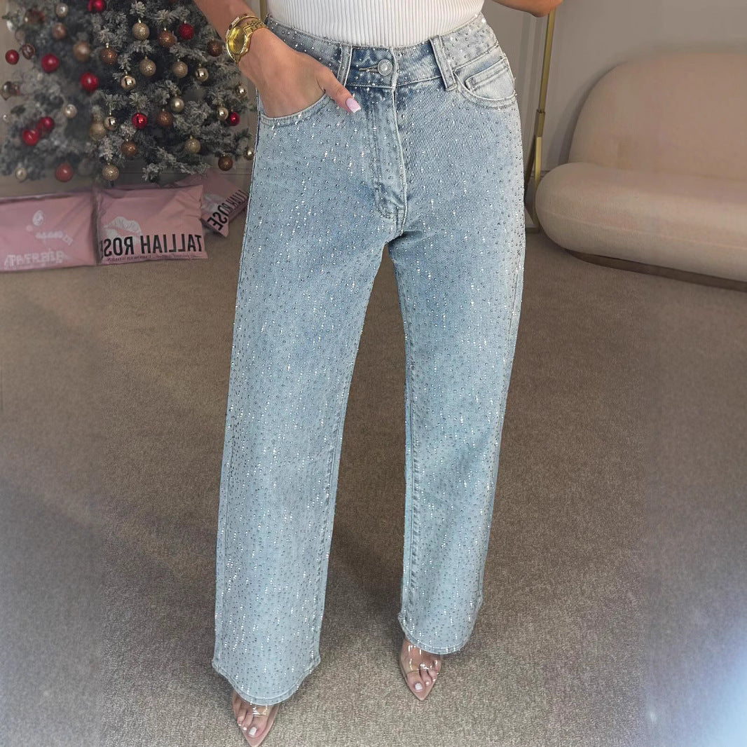Lena High Waist Glitterjeans