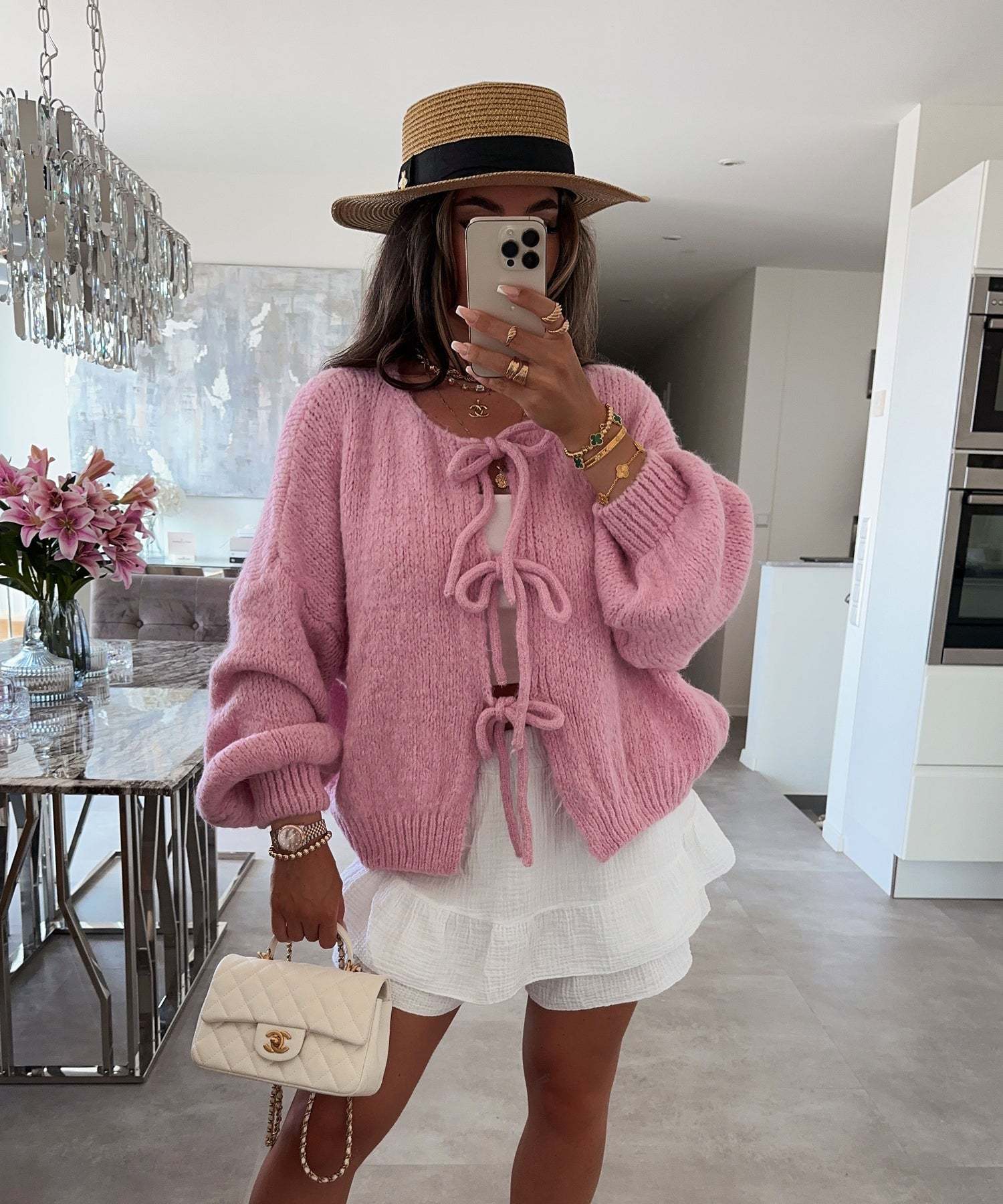 Casual Knitted Bow Cardigan ✨