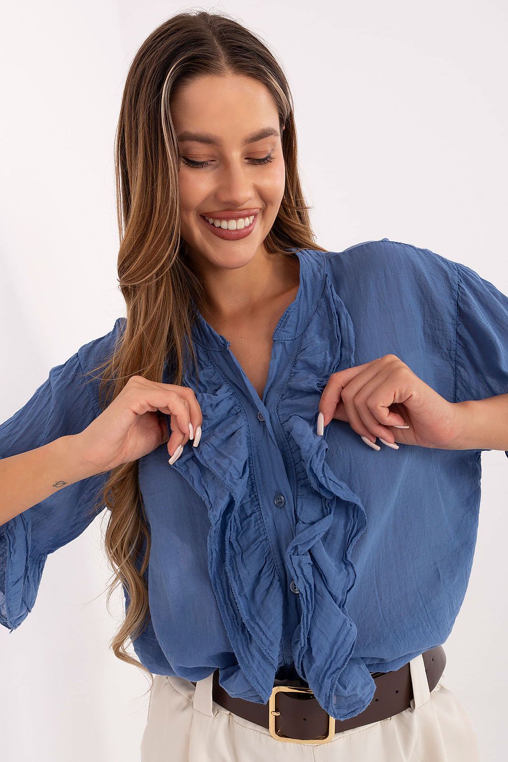  Damesoverhemd model 215810 Italy Moda 