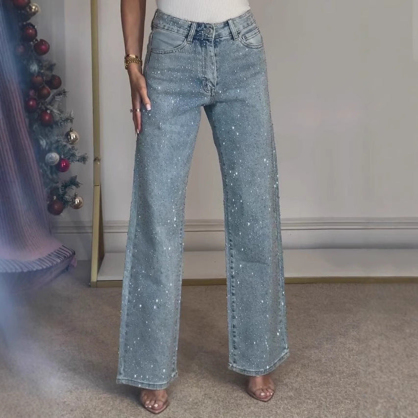 Lena High Waist Glitterjeans