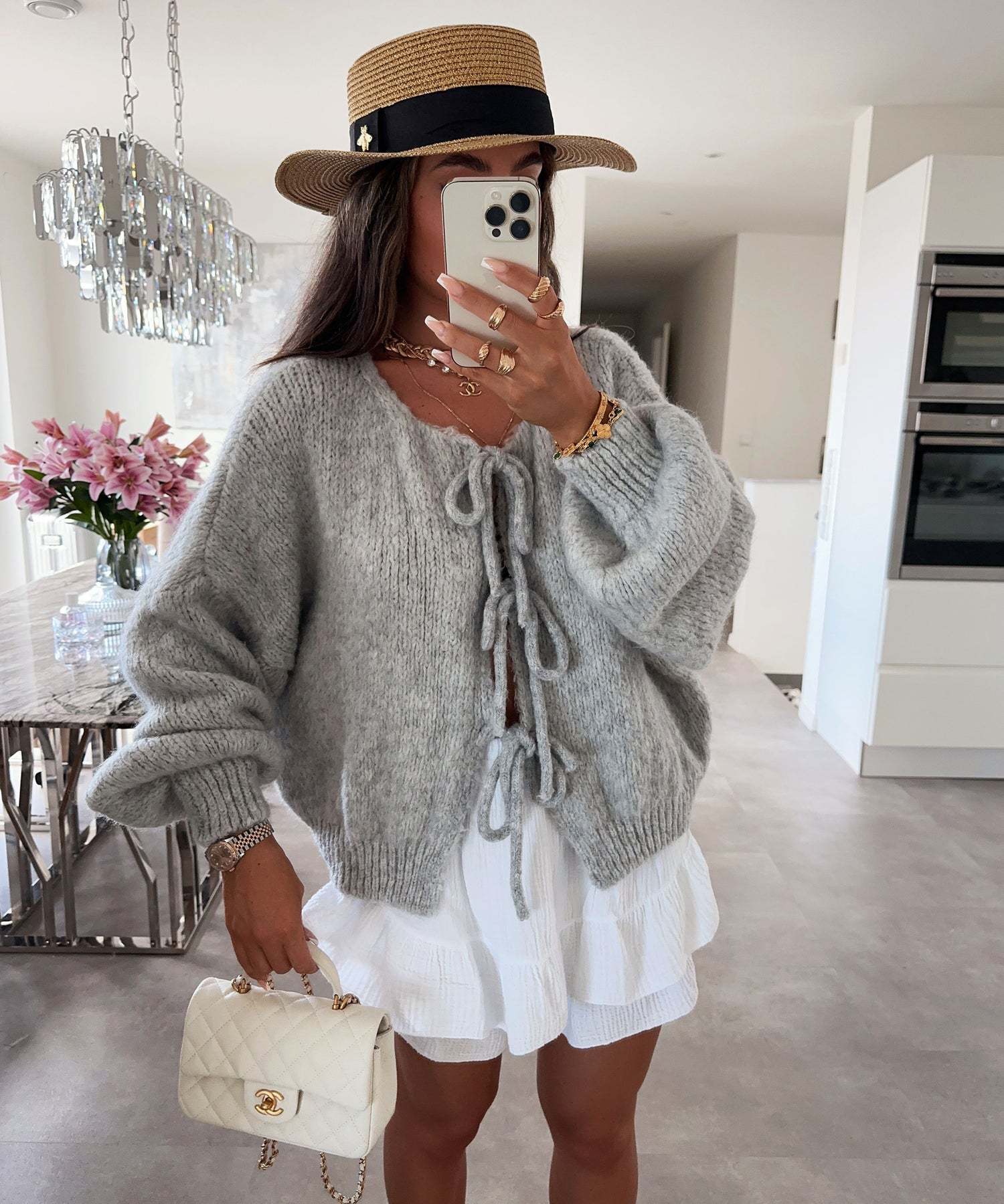 Casual Knitted Bow Cardigan ✨