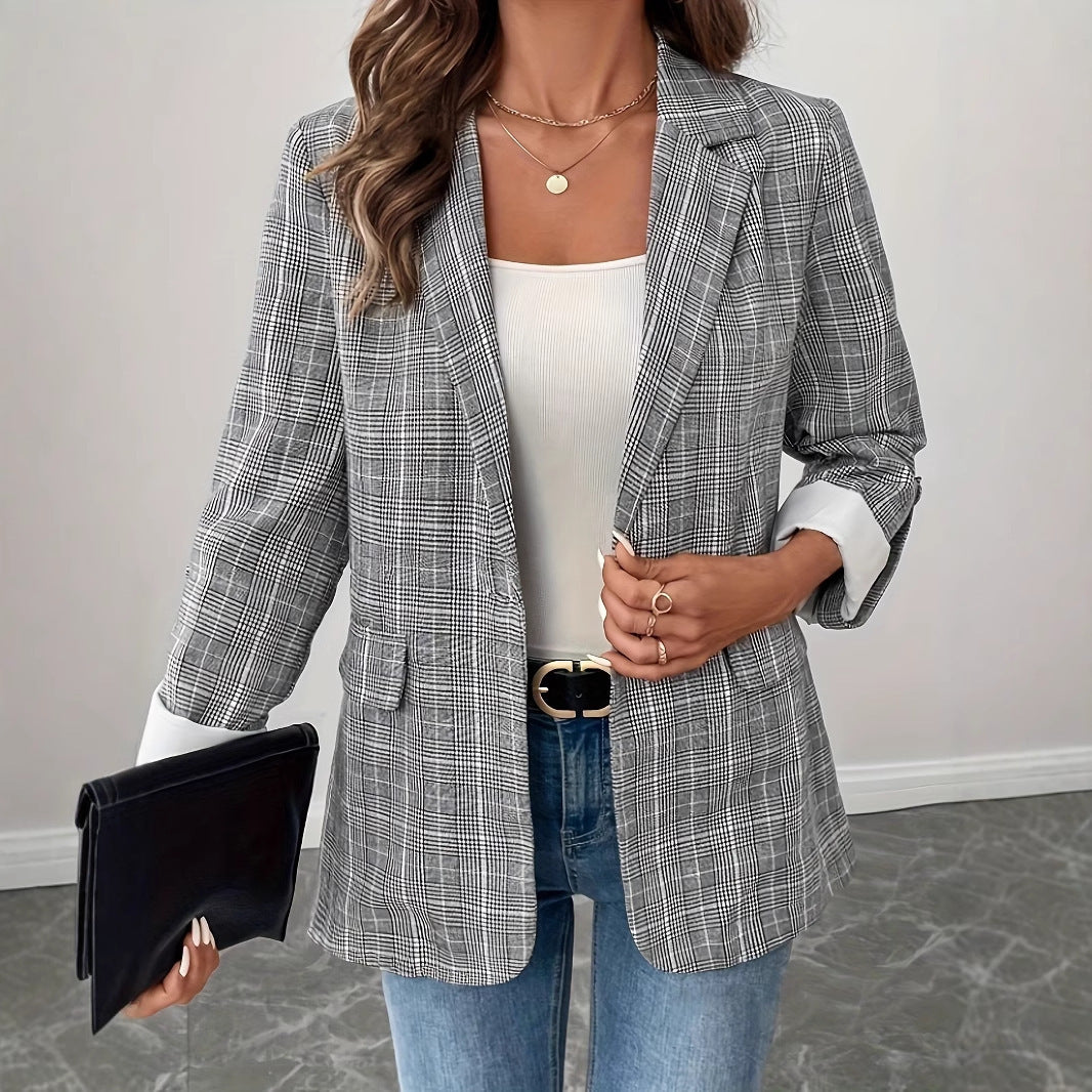 Amélie Classic Plaid Blazer
