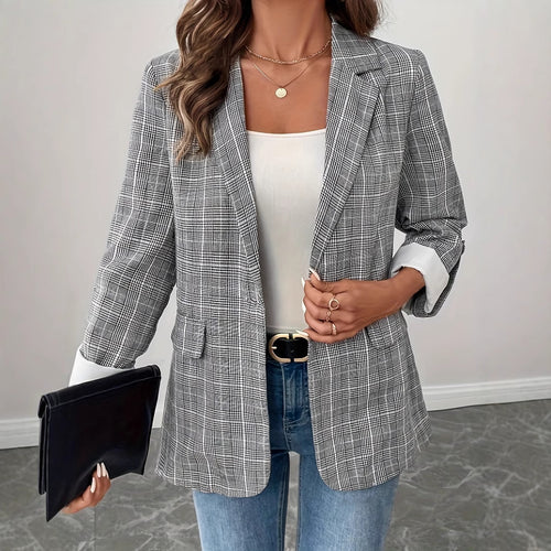 Amélie Classic Plaid Blazer
